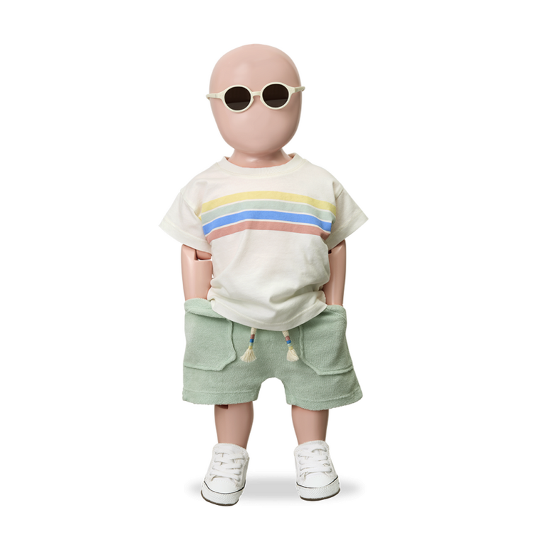 1+ in the family 1+ IN THE FAMILY shirt baby Alayor off-white wit