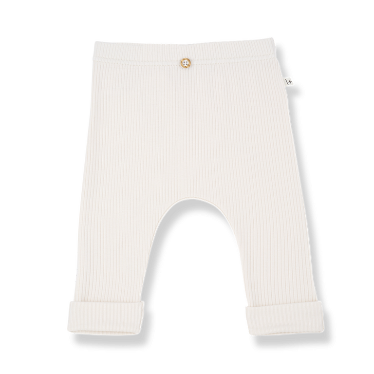 1+ in the family 1+ IN THE FAMILY legging baby Marcel ecru wit broekje