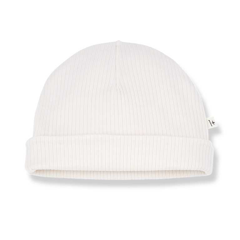 1+ in the family 1+ IN THE FAMILY muts baby Kai ecru wit beanie