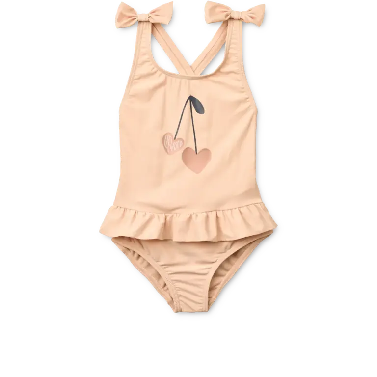 LIEWOOD LIEWOOD badpak meisje Amara met strik Apple Blossom roze