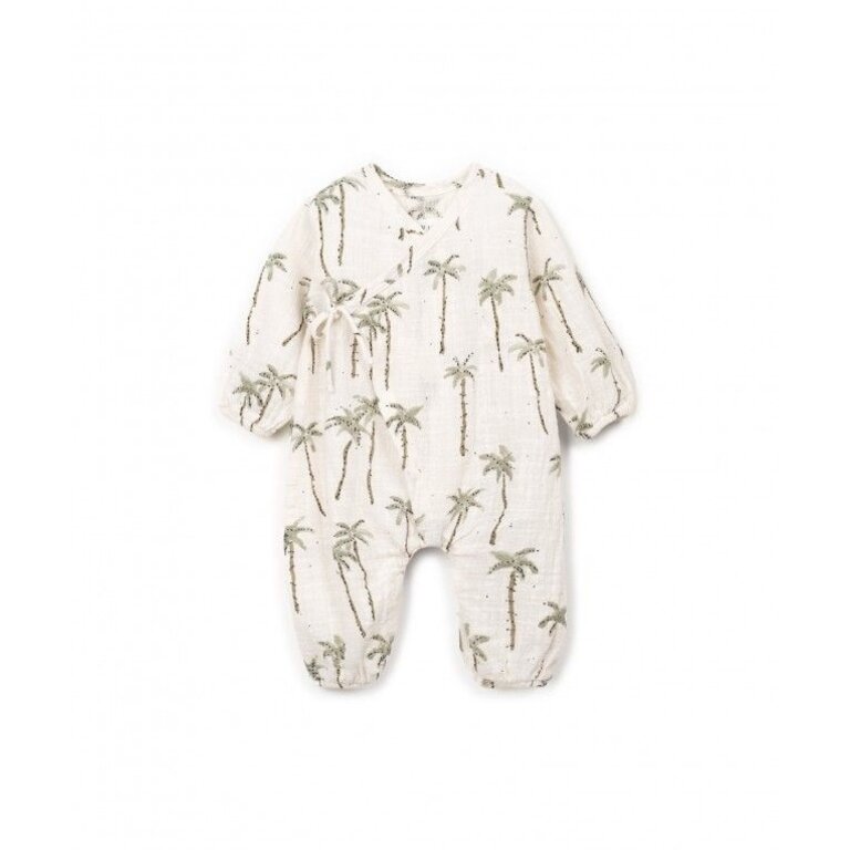 PLAY UP PLAY UP jumpsuit kind Printed Woven Bio Resin (beige met print)