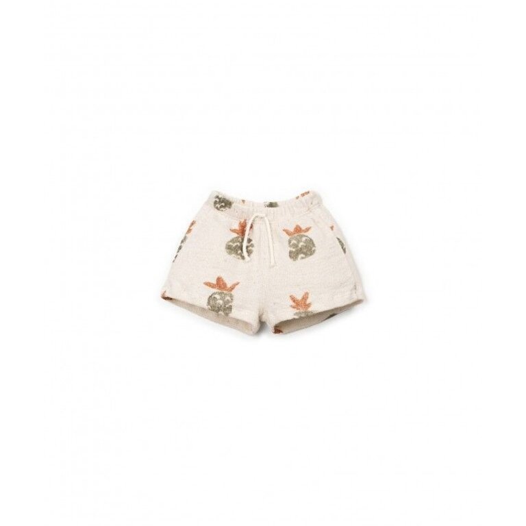 PLAY UP PLAY UP korte broek jongen Printed Jersey Bio Resin (beige met print)