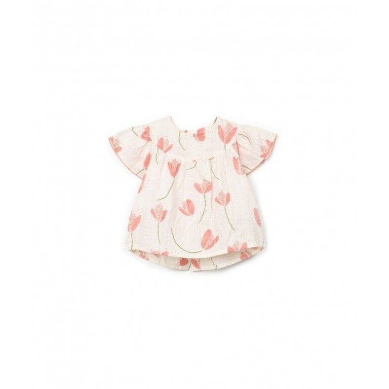 PLAY UP PLAY UP tuniek meisje Printed Woven Bio Resin (beige met print)