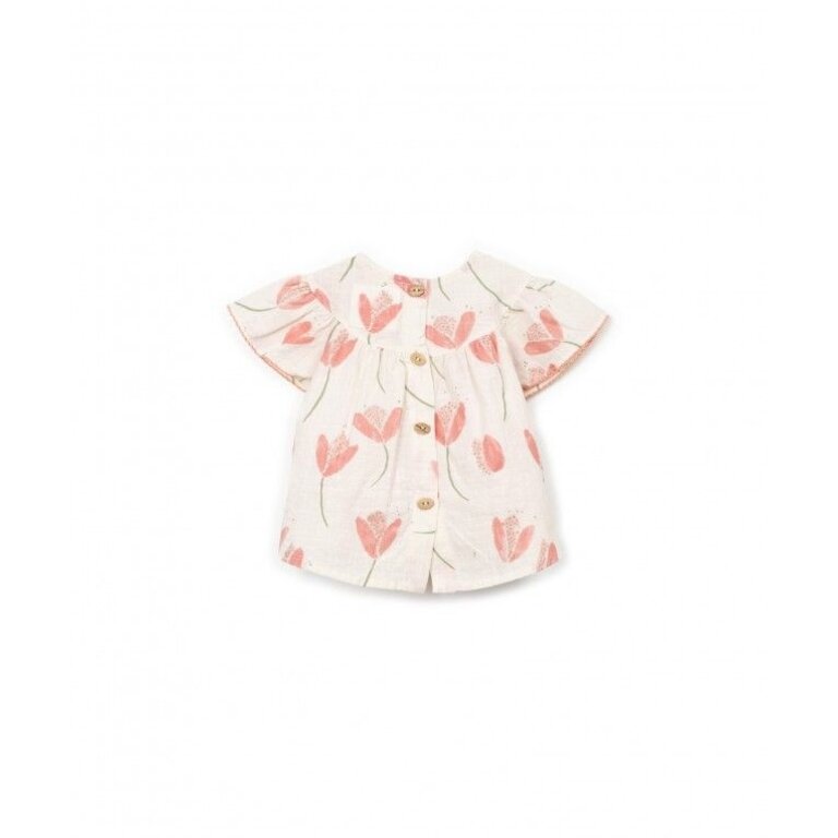 PLAY UP PLAY UP tuniek meisje Printed Woven Bio Resin (beige met print)