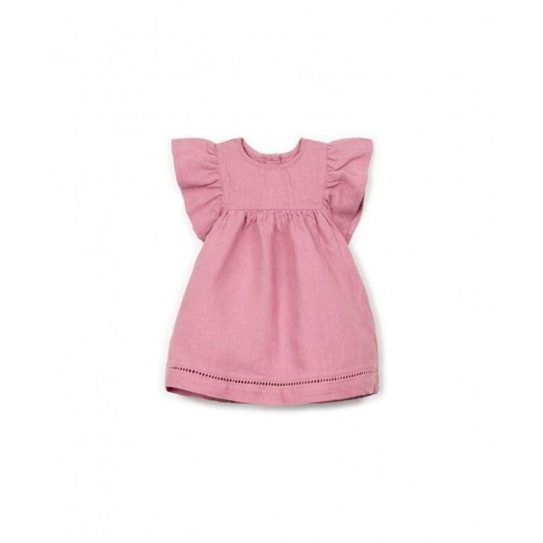 PLAY UP PLAY UP linnen jurk meisje Sculpture (roze)