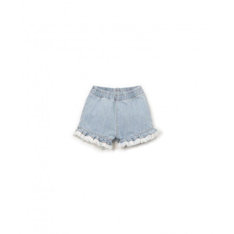 PLAY UP PLAY UP denim korte broek meisje (lichtblauw)