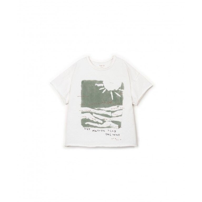 PLAY UP PLAY UP T-shirt jongen Jersey Creation (wit met groen)