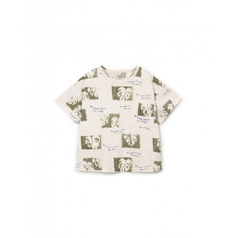 PLAY UP PLAY UP T-shirt jongen Printed Jersey Bio Resin (beige met print)