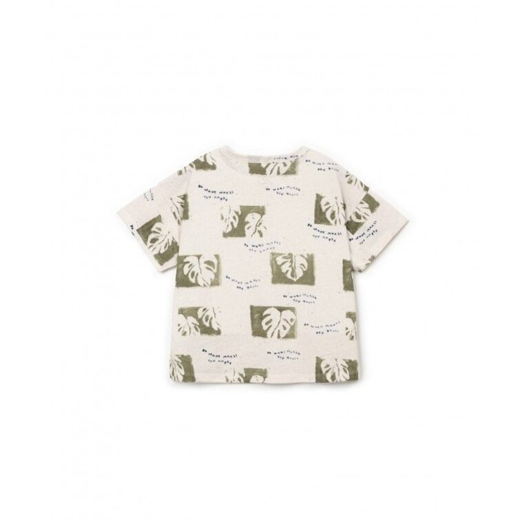 PLAY UP PLAY UP T-shirt jongen Printed Jersey Bio Resin (beige met print)