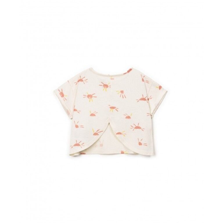 PLAY UP PLAY UP T-shirt meisje Printed Jersey Bio Resin (beige met print)