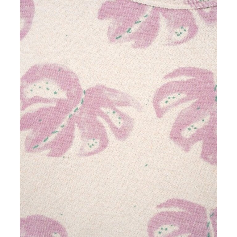 PLAY UP PLAY UP trui kind Printed Jersey Monstera (lichtbeige met roze print)