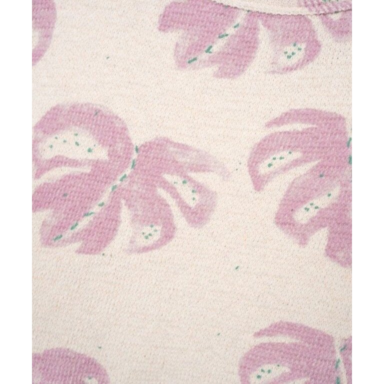 PLAY UP PLAY UP trui meisje Printed Jersey Monstera (lichtbeige met paarse print)