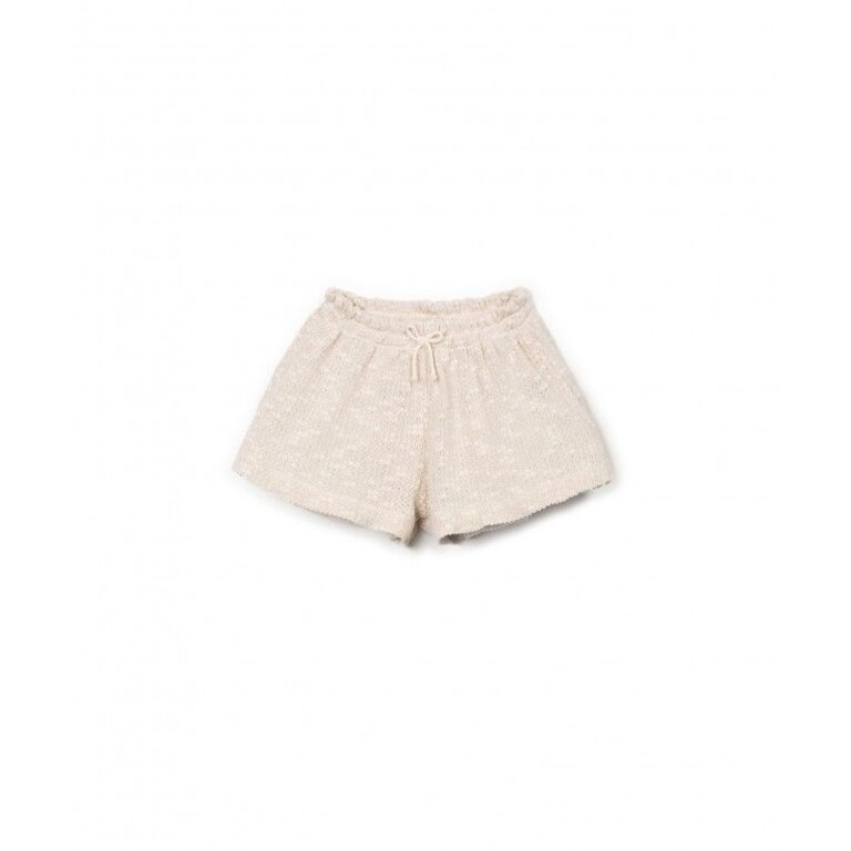 PLAY UP PLAY UP piqué korte broek meisje Bio Resin (beige)
