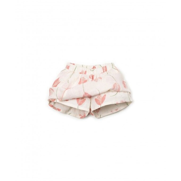 PLAY UP PLAY UP broekrok kind Printed Woven Bio Resin (roze met tulp)