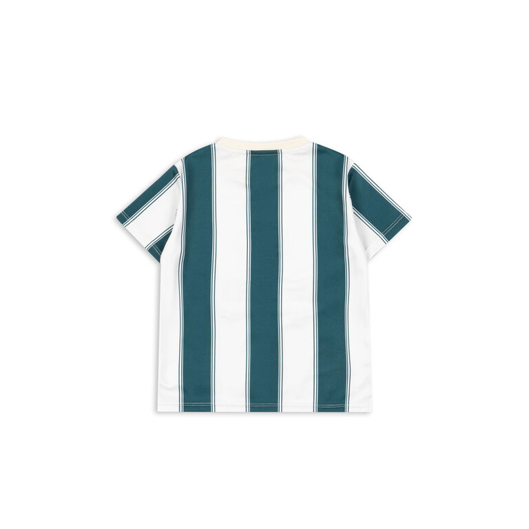 Konges Sløjd KONGES SLØJD sportshirt kind Class Stripe Green groen gestreept shirt