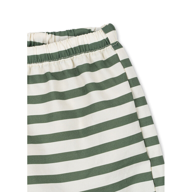 Konges Sløjd Konges Sløjd zwembroek kind Asnou Stripe Verti (groen horizontaal gestreept)