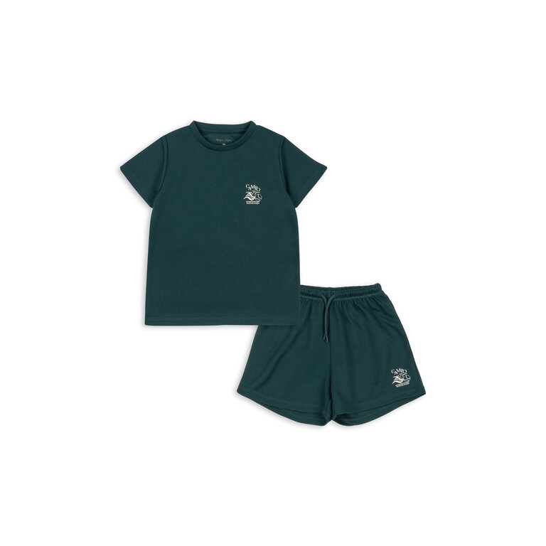Konges Sløjd Konges Sløjd sportkleding set kind Bolt Sea Moss (donkergroen)