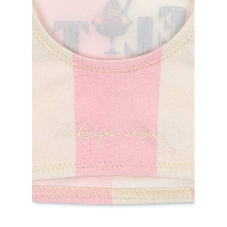 Konges Sløjd Konges Sløjd bikini kind Pomia Candy Rose Stripe (roze wit gestreept)