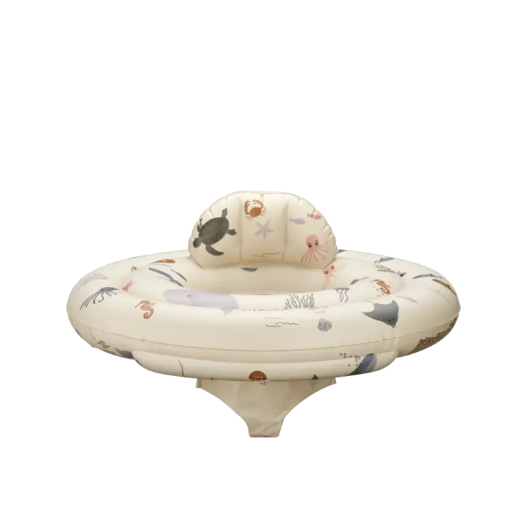 LIEWOOD LIEWOOD baby zwemband Dawn Sea Creature Sandy / Zand met print