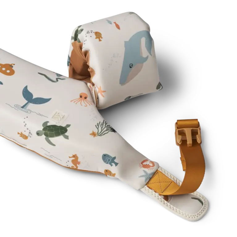 LIEWOOD LIEWOOD puddle jumper Darko Sea Creature Sandy / Zand met print