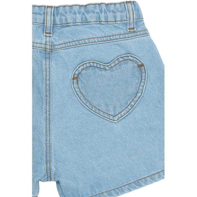 The New The New korte broek kind Samantha (lichtblauw denim)