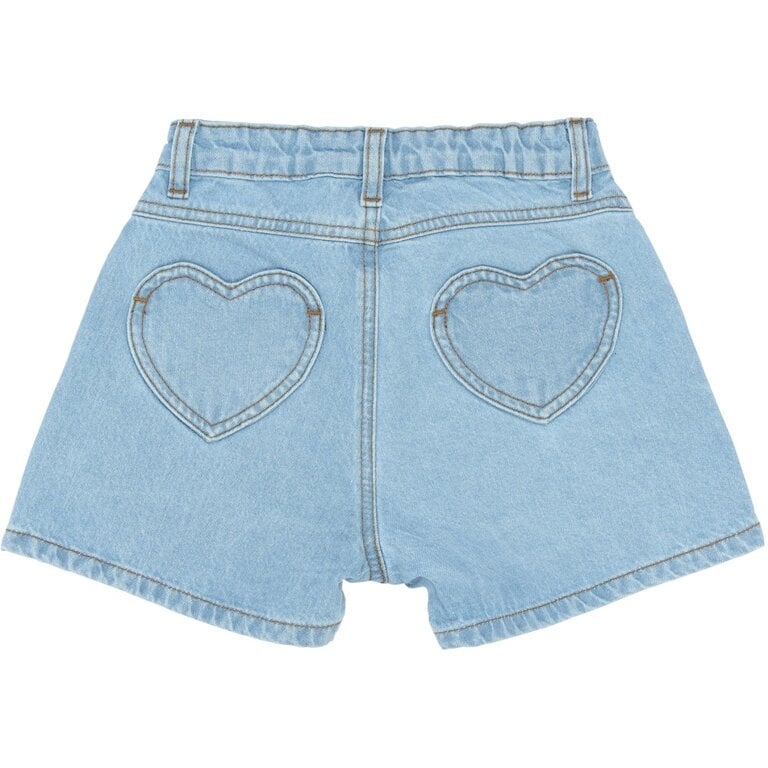 The New The New korte broek kind Samantha (lichtblauw denim)