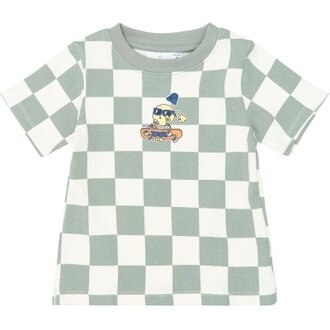 The New Sebastian Tee | Shirt | Aqua Gray AOP