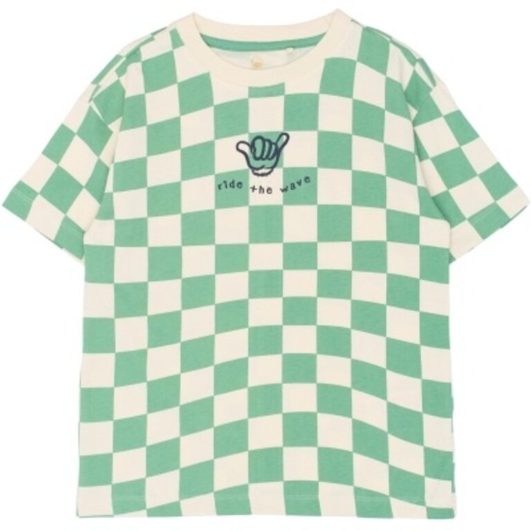 The New The New shirt jongen Tiago korte mouw Creme De Menthe, lichtgroen