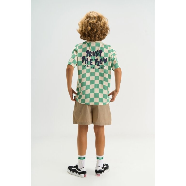 The New The New shirt jongen Tiago korte mouw Creme De Menthe, lichtgroen