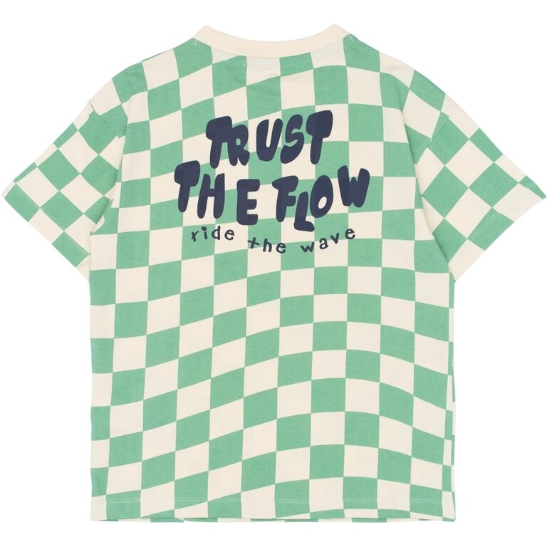 The New The New shirt jongen Tiago korte mouw Creme De Menthe, lichtgroen