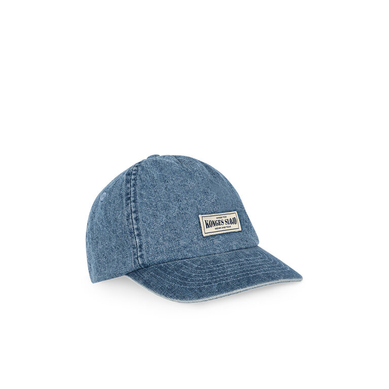 Konges Sløjd Konges Sløjd pet kind Magot Cap GOTS Denim Blue blauw denim