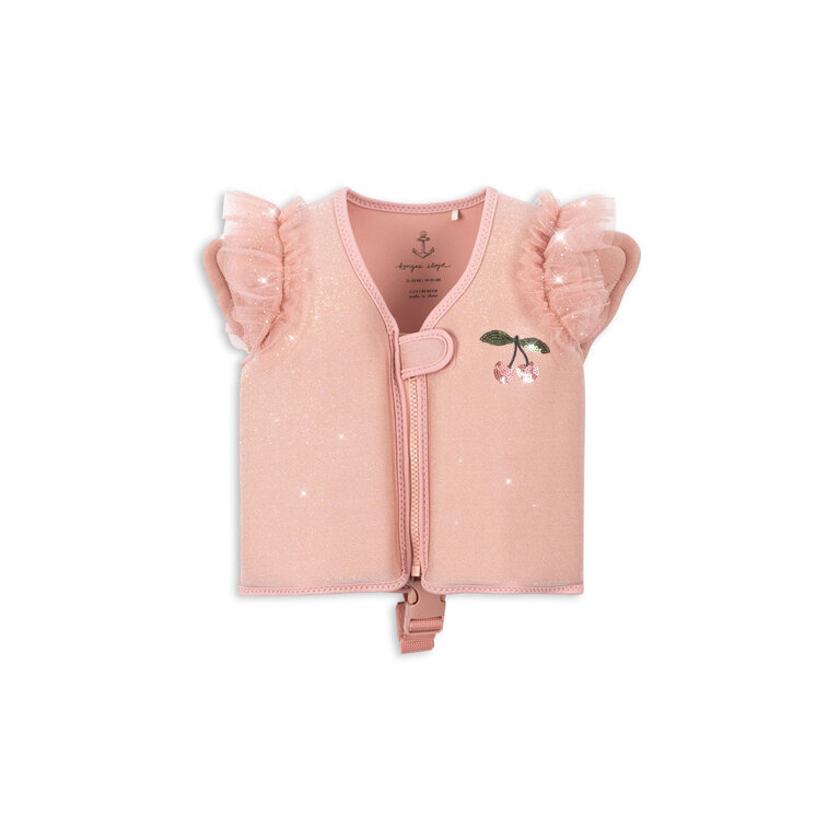 Konges Sløjd Konges Sløjd zwemvest kind Piper Swim Vest Powder Pink lichtroze