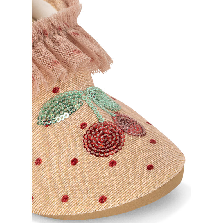 Konges Sløjd Konges Sløjd waterschoenen meisje Amandine Frill Swim Shoes Emboldened Dot roze gestipt