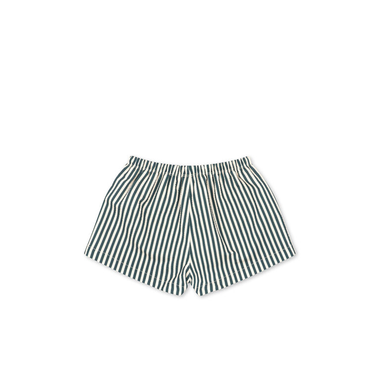 Konges Sløjd Konges Sløjd zwembroek jongen Seer Asnou Short Swimshorts GRS Sea Moss groen gestreept