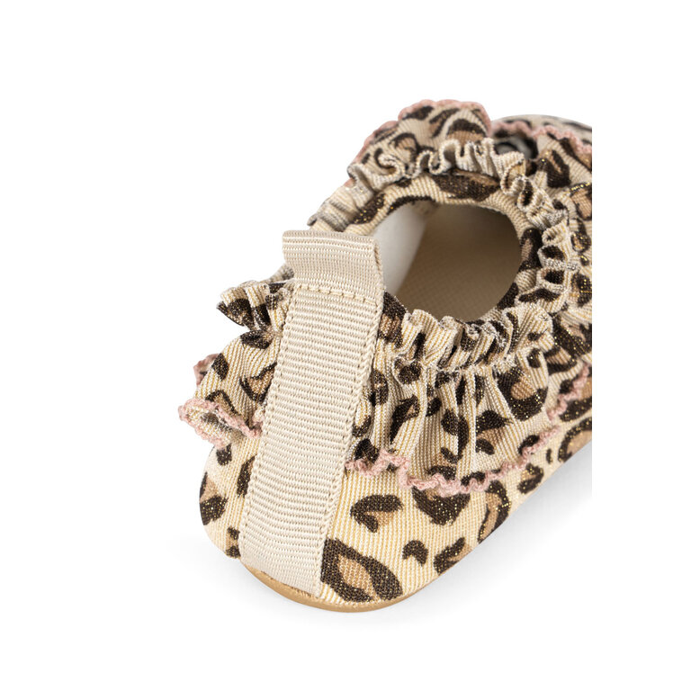 Konges Sløjd Konges Sløjd waterschoenen meisje Kitty Frill Swim Shoes Leo luipaardprint