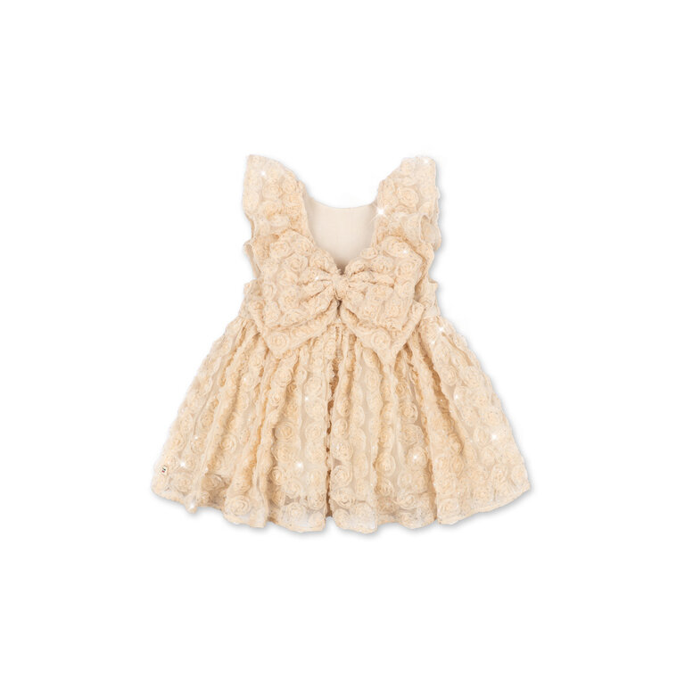 Konges Sløjd Konges Sløjd jurk meisje Ally Dress Sandshell beige