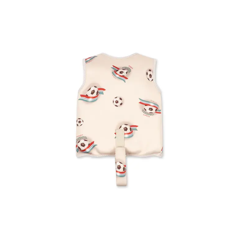 Konges Sløjd Konges Sløjd zwemvest kind Ellis Swim Vest Kick It met voetbal print