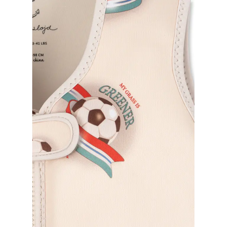 Konges Sløjd Konges Sløjd zwemvest kind Ellis Swim Vest Kick It met voetbal print