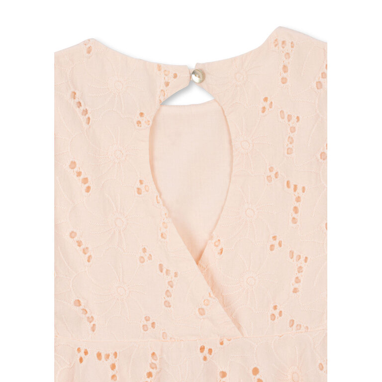 Konges Sløjd Konges Sløjd jurk meisje Glaise Dress GOTS Creole Pink beige roze