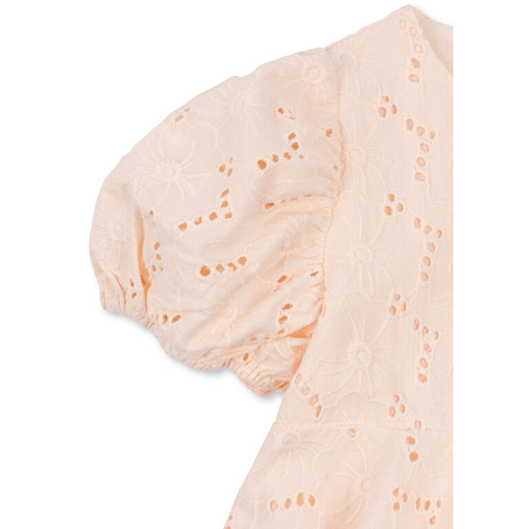 Konges Sløjd Konges Sløjd jurk meisje Glaise Dress GOTS Creole Pink beige roze