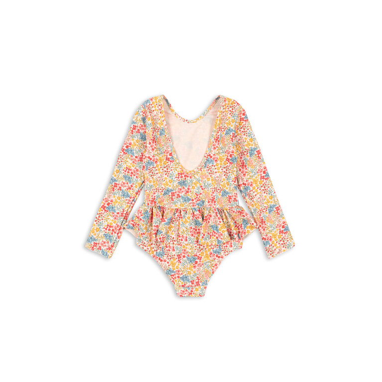 Konges Sløjd Konges Sløjd badpak meisje Municci LS Swimsuit GRS Fio Cala kleuren bloemenprint