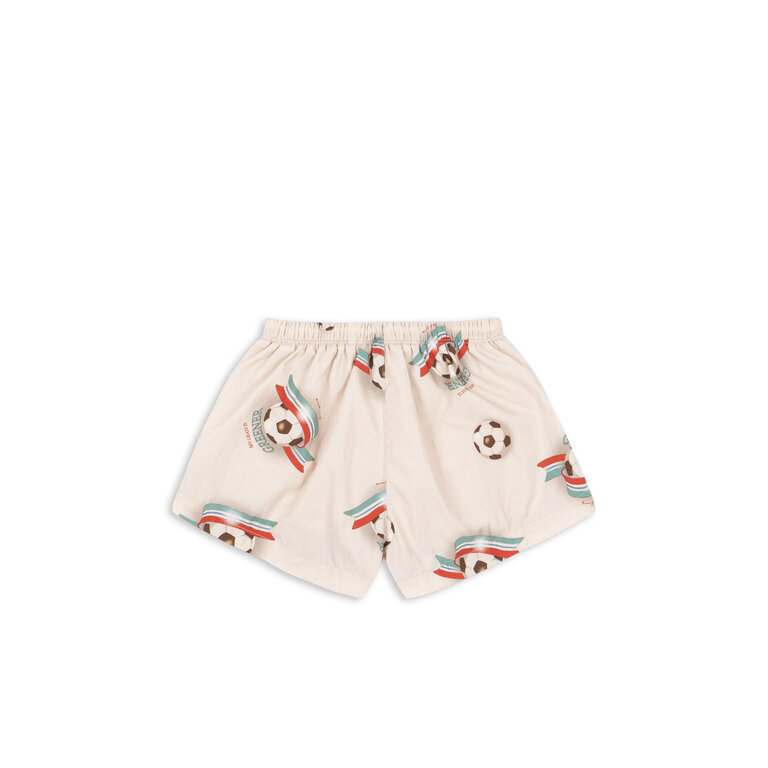 Konges Sløjd Konges Sløjd zwembroek kind Pomio Short Swim Shorts GRS Kick It met voetbal print