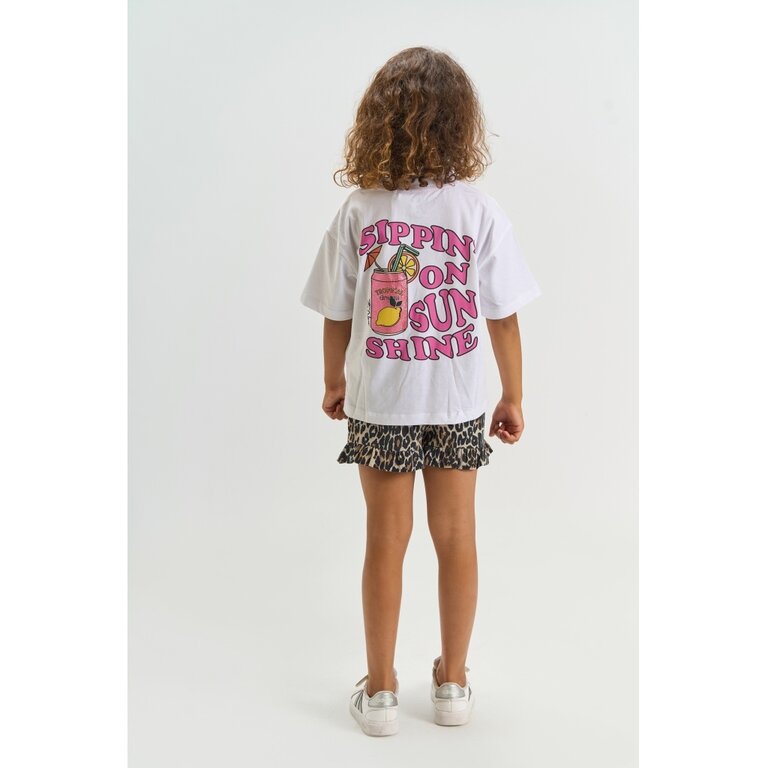The New The New shirt meisje Tarla Tee Bright White (wit)