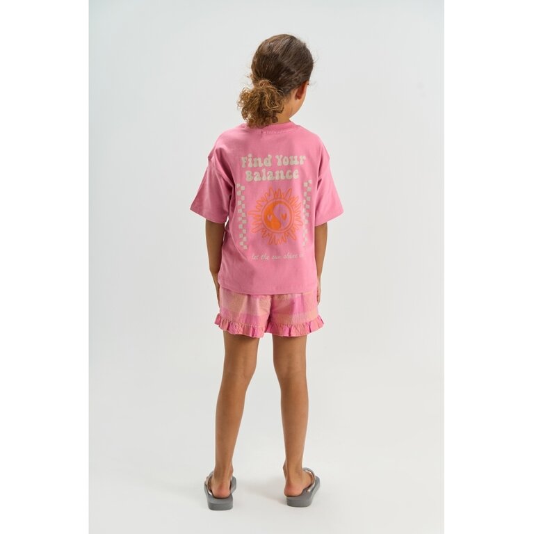The New The New shirt meisje Taylen Tee Cashmere Rose (donkerroze)