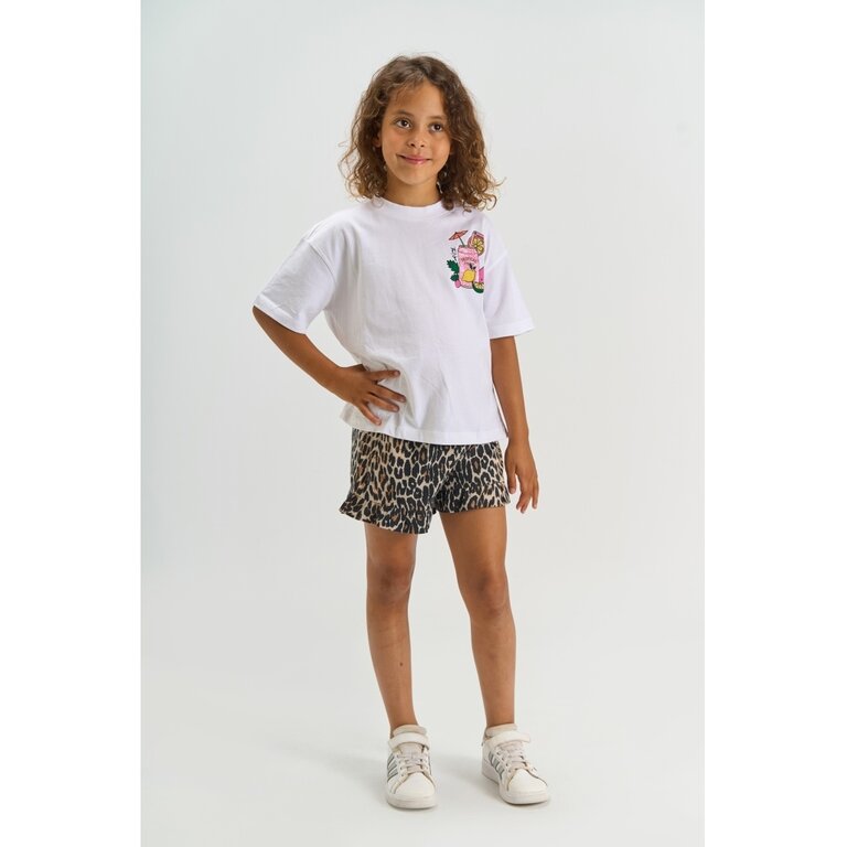 The New The New korte broek meisje True Rainy Day AOP (leopard print)