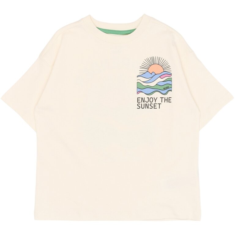 The New The New shirt jongen Tuck Tee Gardenia (crèmewit)