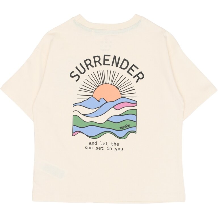 The New The New shirt jongen Tuck Tee Gardenia (crèmewit)