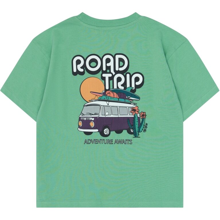 The New The New shirt jongen Thomas Tee Creme De Menthe (lichtgroen)