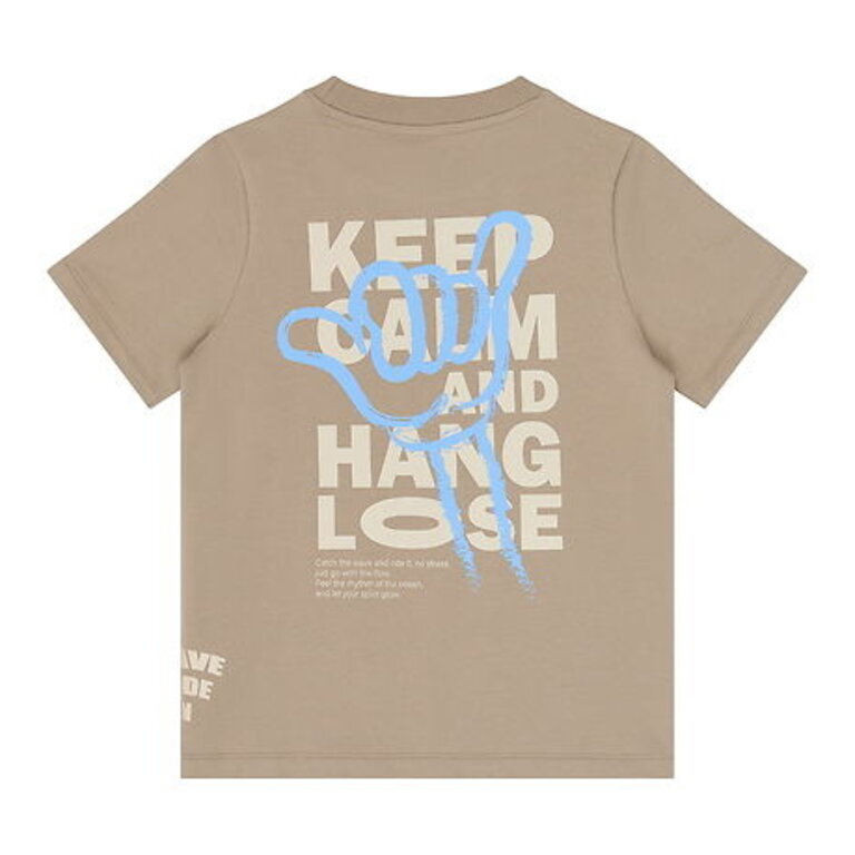 The New The New shirt jongen Titus Tee Humus (bruin)