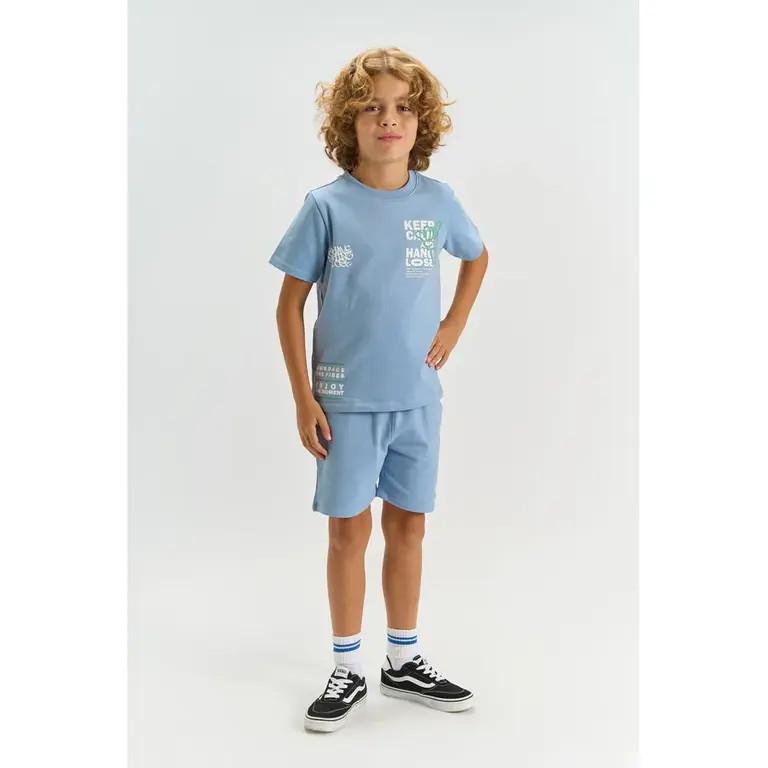 The New The New korte broek jongen Titus Short Forever Blue (blauw)